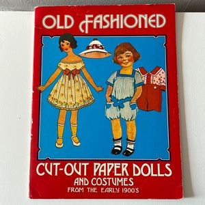 UNCUT Old Fashioned Cut-Out Paper Dolls & Costumes from the Early 1900s